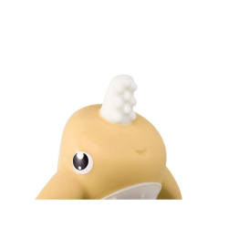 BITELEKE NORA Lemon, Smily Mia Nora Narwhal Soft Silicone Teething Toy/Toothbrush with Two Handles 