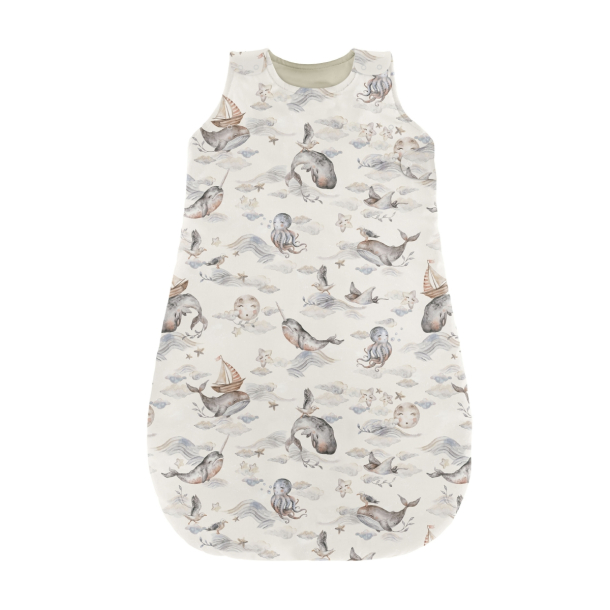 NATTPOSE/SOVEPOSE - Magic sea animals - ONE SIZE 0-12mnd 2.5TOG