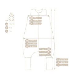 SOVEPOSE/NATTPOSE MED BEN 12-36mnd  Space Teddy DARK 2.5TOG