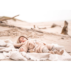 TEDDY HELDRESS - BEIGE EARED JUMPSUIT 