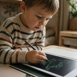 KidBook DINO - Grafisk tegnebrett med oppgavekort for tegning 